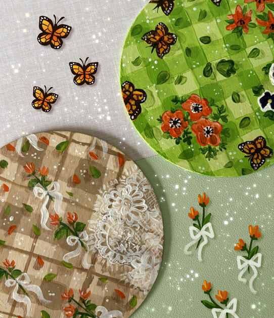 Hand painted coasters